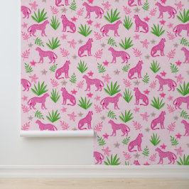 ピンク名門私立校風ののチータピンクのフローラ背景 壁紙