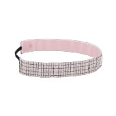 ピンク名門私立校風ののツイード乳癌の生存者 アスレチックヘッドバンド (左)