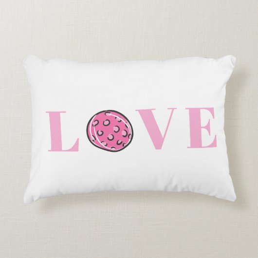 ピンク名門私立校風ののピックボールピンクの愛 アクセントクッション (正面)