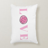 ピンク名門私立校風ののピックボールピンクの愛 アクセントクッション (正面(垂直))