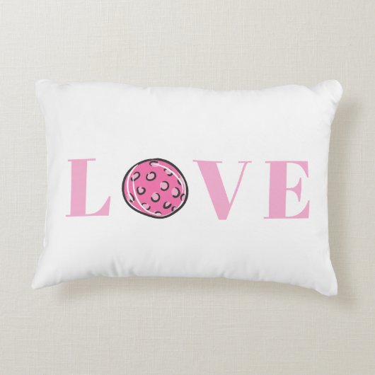 ピンク名門私立校風ののピックボールピンクの愛 アクセントクッション (裏面)