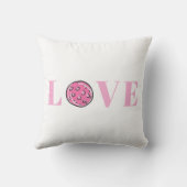 ピンク名門私立校風ののピックボールピンクの愛 クッション (裏面)