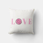 ピンク名門私立校風ののピックボールピンクの愛 クッション (正面)