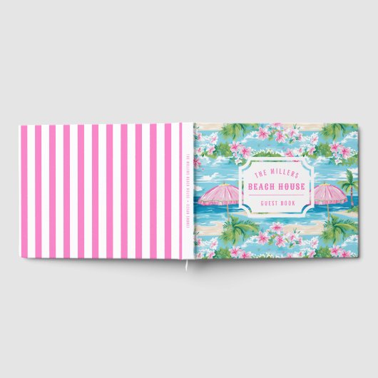 ピンク名門私立校風のの傘 |ビーチハウスゲストブック ゲストブック (全面)