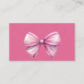 ピンク名門私立校風のの物干し赤ちゃんシャワーおむつラッフル エンクロージャーカード (裏面)