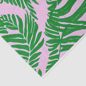 ピンク名門私立校風のアンドグリーンパーム葉ビーチハウス 薄葉紙 (詳細)