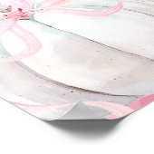 ピンク名門私立校風のカボチャ女の子の誕生日はポスター ポスター (角)