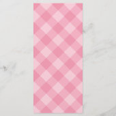 ピンク名門私立校風のカボチャ少女の最初の誕生日メニュー メニュー (裏面)