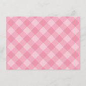 ピンク名門私立校風のカボチャ誕生日タイムカプセルノート エンクロージャーカード (裏面)