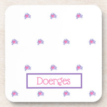 ピンク名門私立校風のガニパーソナライズされた