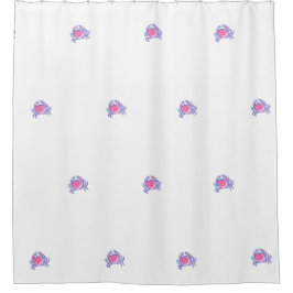 ピンク名門私立校風のガニ シャワーカーテン