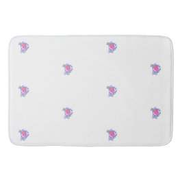 ピンク名門私立校風のガニ バスマット