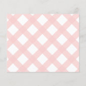 ピンク名門私立校風のケーキカップケーキレシピカード (裏面)