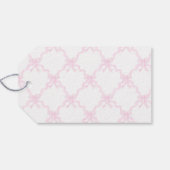 ピンク名門私立校風のジンジャージャールモノグラム誕生日 ギフトタグ (裏面横)