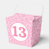 ピンク名門私立校風のスマイル顔 フェイバーボックス (正面)