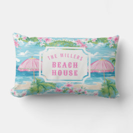 ピンク名門私立校風のビーチ傘 |ビーチハウス アウトドアクッション