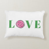 ピンク名門私立校風のピックボール大好き アクセントクッション (裏面)