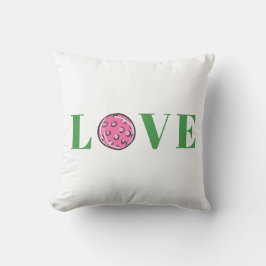 ピンク名門私立校風のピックボール大好き クッション