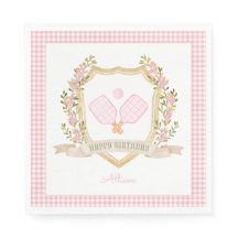 ピンク名門私立校風のピックボール |ハッピーバースデー