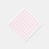 ピンク名門私立校風のプレッドピンク誕生日ナプキンス スタンダードカクテルナプキン (角)