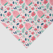 ピンク名門私立校風の&グリーンクリスマススキーキャップ 薄葉紙 (詳細)