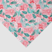 ピンク名門私立校風の&グリーンクリスマスポインセティアス 薄葉紙 (詳細)