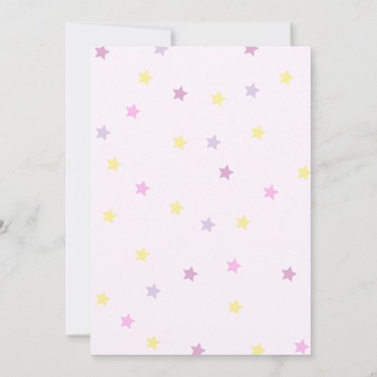 ピンク名門私立校風のY2Kレトロハッピー顔パーティー誕生日 招待状 (裏面)