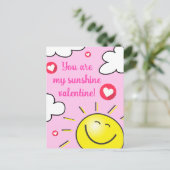 ピンク君は私のサンシャインハッピーバレンタインデー シーズンポストカード (スタンド正面)