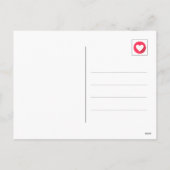 ピンク君は私のサンシャインハッピーバレンタインデー シーズンポストカード (裏面)