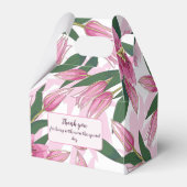ピンク咲きユリありがとう/ウェルカムオファーボックス フェイバーボックス (正面サイド)