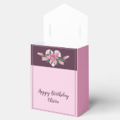 ピンク咲きユリありがとう/ハッピーバースデー フェイバーボックス (オープン)