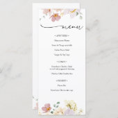 ピンク咲き花メニュー メニュー (正面/裏面)