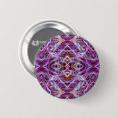 ピンク図形曼荼羅 缶バッジ (正面&裏面)