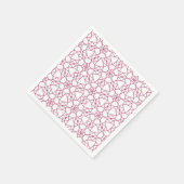 ピンク図形 スタンダードカクテルナプキン (角)