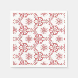 ピンク図形 スタンダードカクテルナプキン