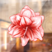 ピンク図解入りの、写真付きのと白のアマリリス ウィンドウサイン (シート2)