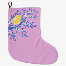 ピンク図解入りの、写真付きの色の背景に黄色の鳥