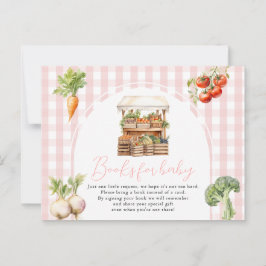 ピンク地元で育ったベビー用の新鮮マーケットブック ポストカード