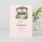 ピンク夏期グラム |バチェロレッテ週末 招待状 (スタンド正面)