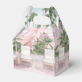 ピンク夏期グラム |プールパーティー フェイバーボックス (裏面サイド)