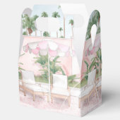 ピンク夏期グラム |プールパーティー フェイバーボックス (オープン)