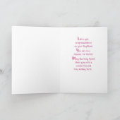 ピンク大切に賛美愛される洗礼少女 カード (内部)