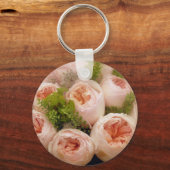 ピンク大切のバラ キーホルダー (正面)