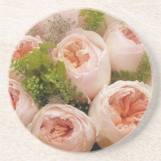 ピンク大切のバラ コースター (正面)