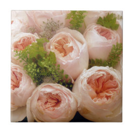 ピンク大切のバラ タイル