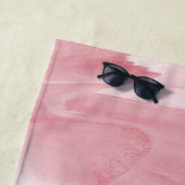 ピンク大切色 ビーチタオル (インサイチュ)