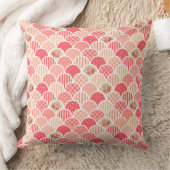 ピンク大千年紀フローラの鱗状波 クッション (ブランケット)