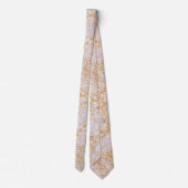 ピンク大理石とゴールド ネクタイ (裏面)