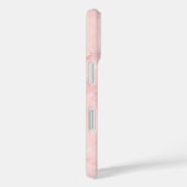 ピンク大理石のモダンな女性らしいカーリーシグネチャー Case-Mate iPhoneケース (裏面 / 右)