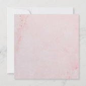 ピンク大理石の緑の赤ちゃんシャワー |振りかける 招待状 (裏面)